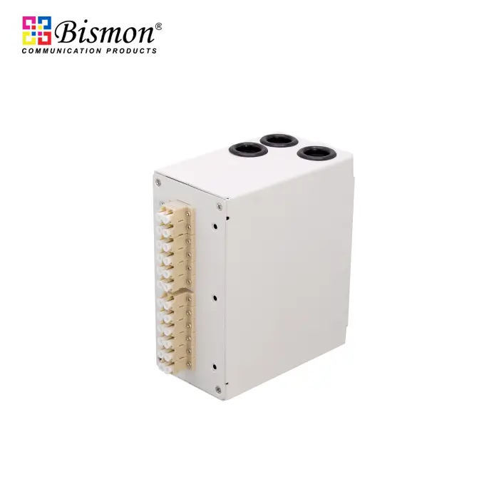 DIN-Rail-24-Core-Wall-Box-fiber-optic-with-12xLC-Duplex-Multi-mode